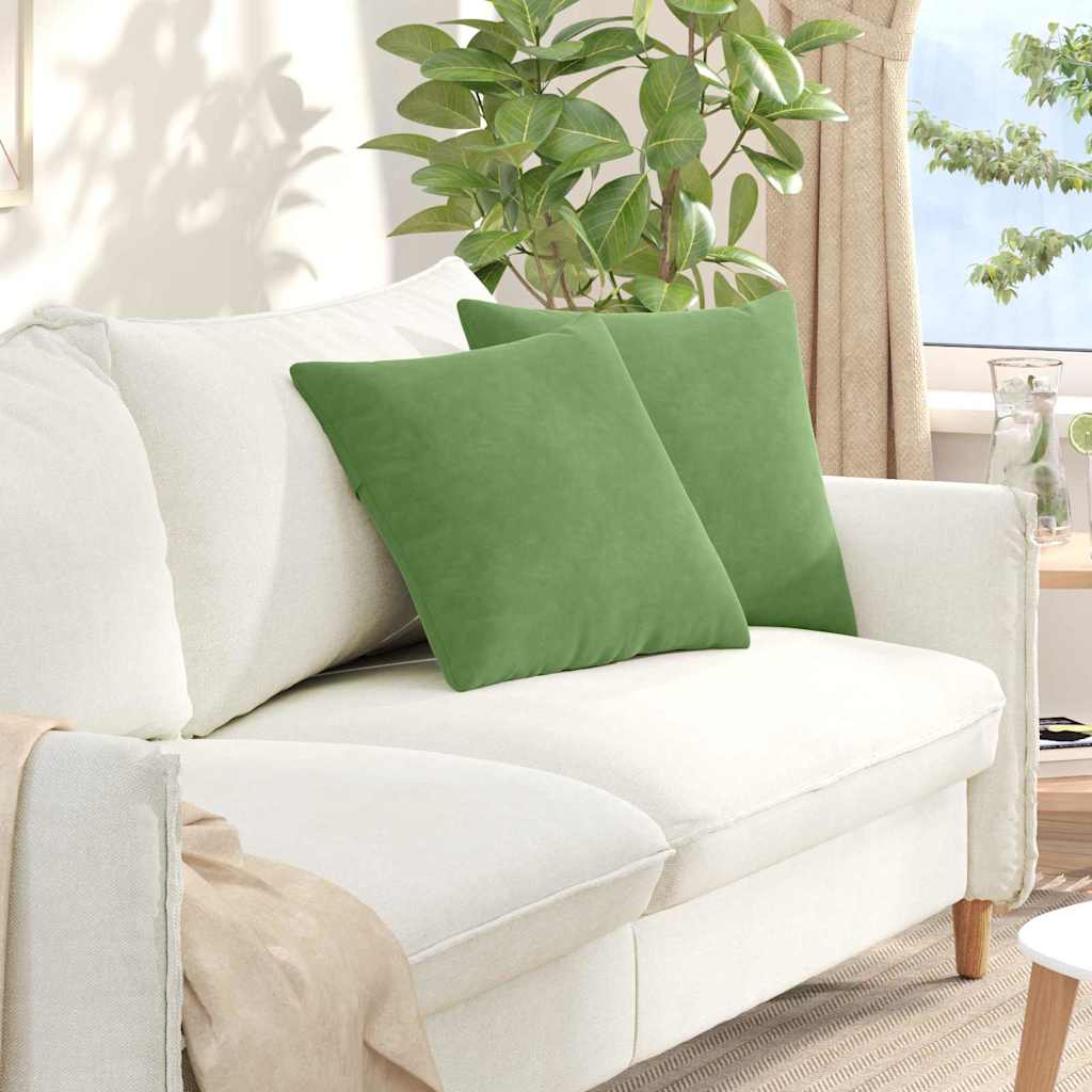 vidaXL Sofa Kussens 2 pcs Blauw 50 x 30 cm Katoen Stof