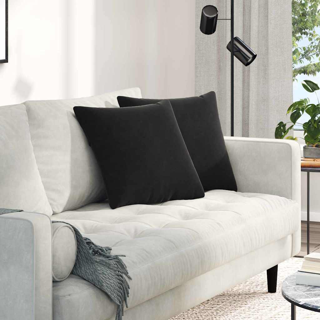 vidaXL Sofa Kussens 2 pcs Blauw 50 x 30 cm Katoen Stof