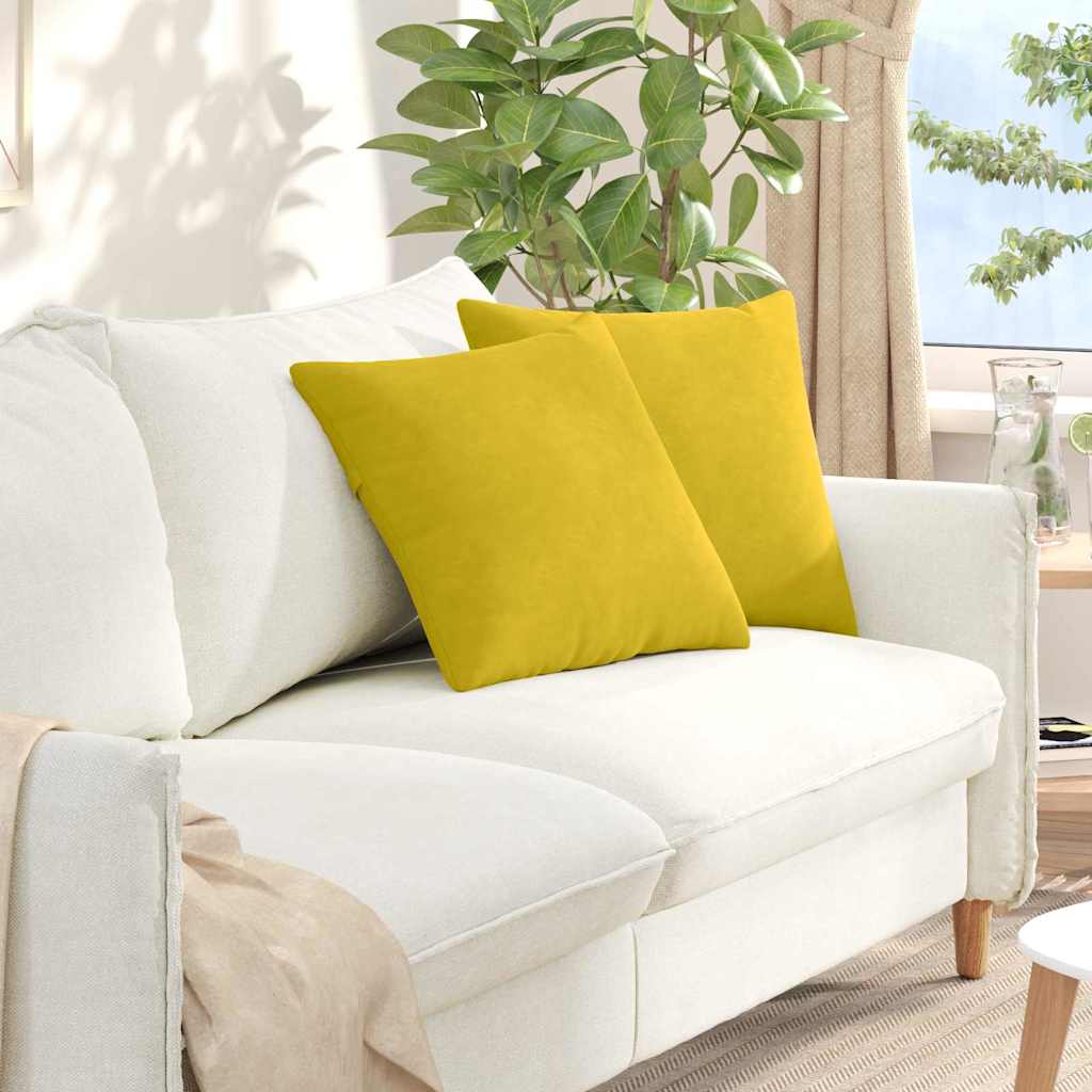 vidaXL Sofa Kussens 2 pcs Blauw 50 x 30 cm Katoen Stof
