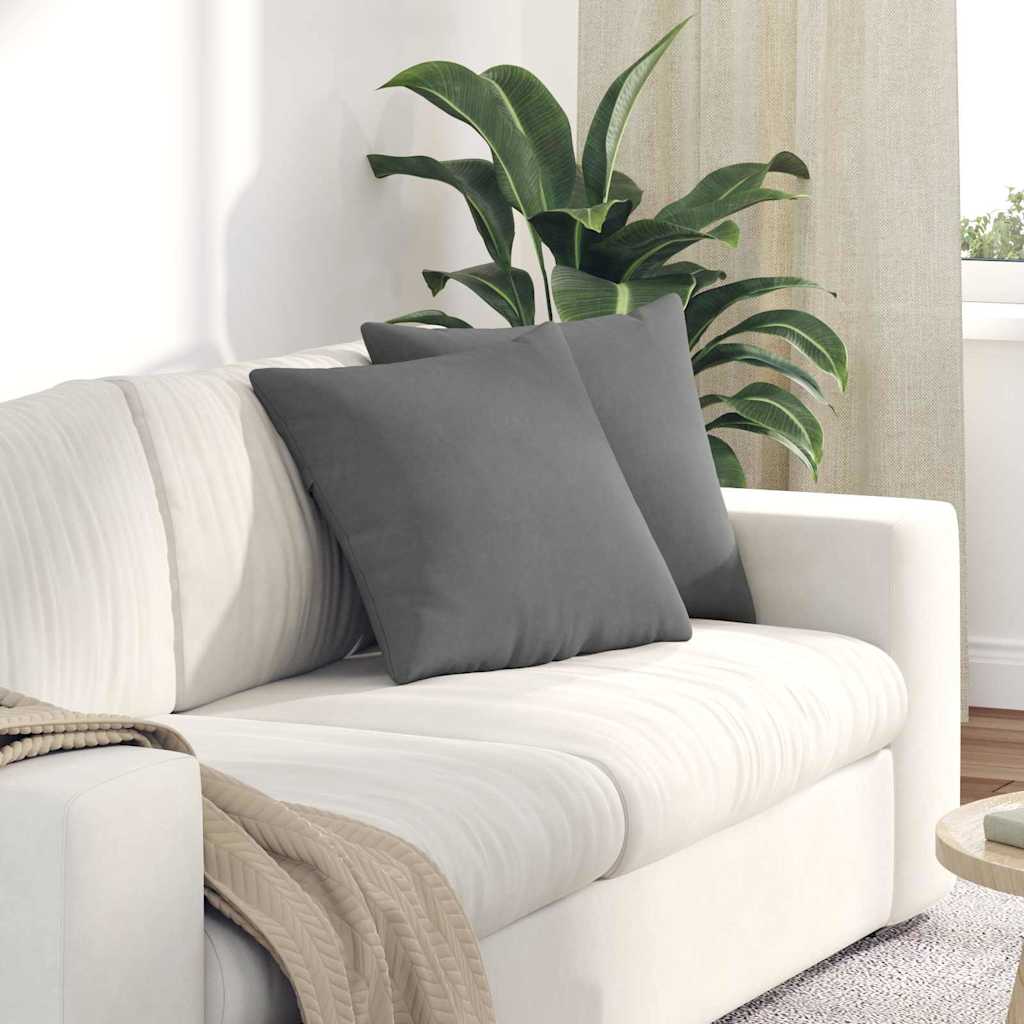 vidaXL Sofa Kussens 2 pcs Taupe 50 x 30 cm Stof