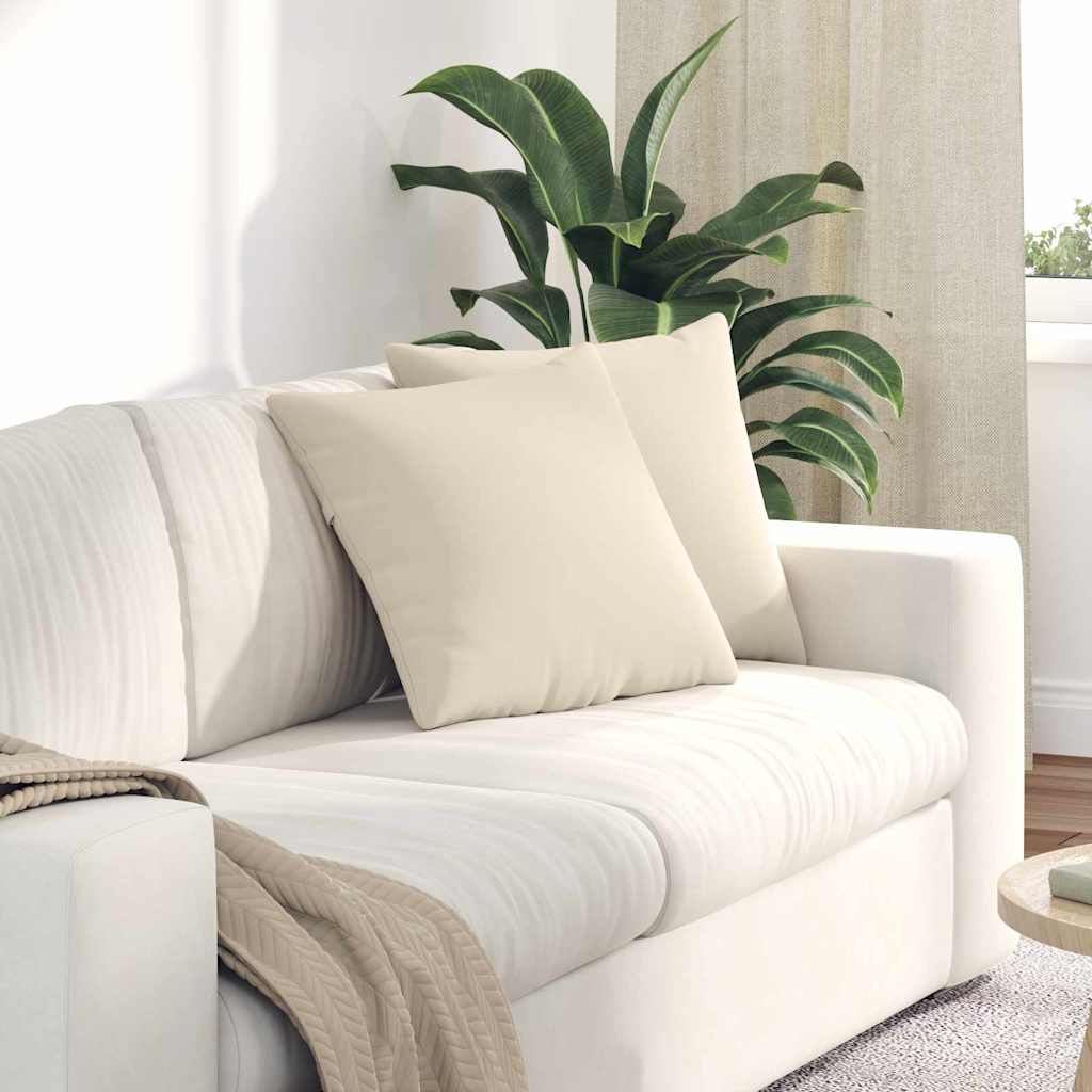 vidaXL Sofa Kussens 2 pcs Taupe 50 x 30 cm Stof