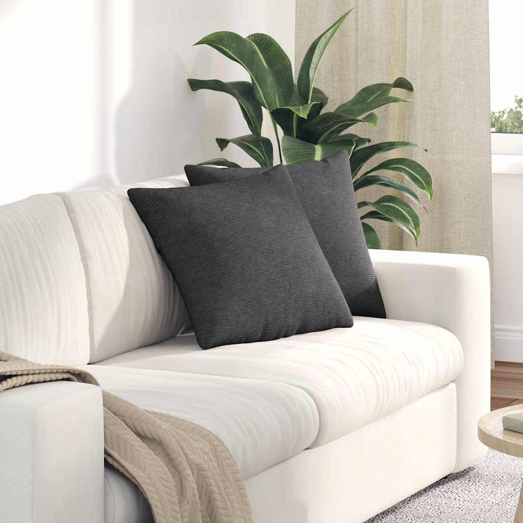 vidaXL Sofa Kussens 2 pcs Lichtgrijs 50 x 30 cm Katoen Stof
