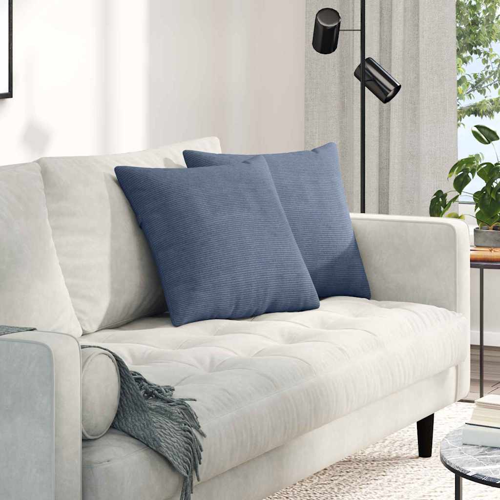 vidaXL Sofa Kussens 2 pcs Lichtgrijs 50 x 30 cm Katoen Stof
