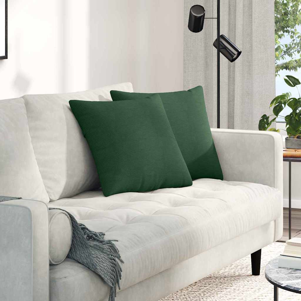 vidaXL Sofa Kussens 2 pcs Lichtgrijs 50 x 30 cm Katoen Stof