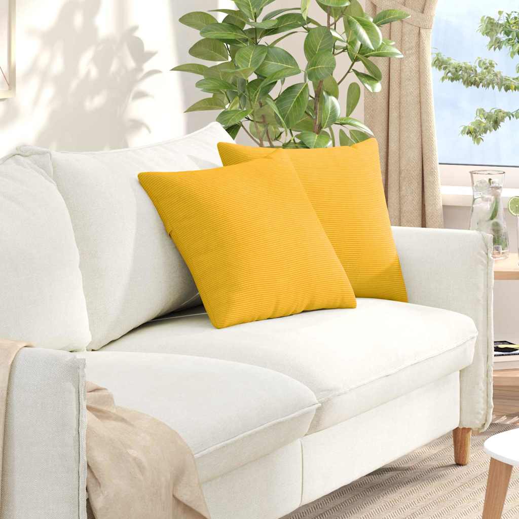 vidaXL Sofa Kussens 2 pcs Lichtgrijs 50 x 30 cm Katoen Stof