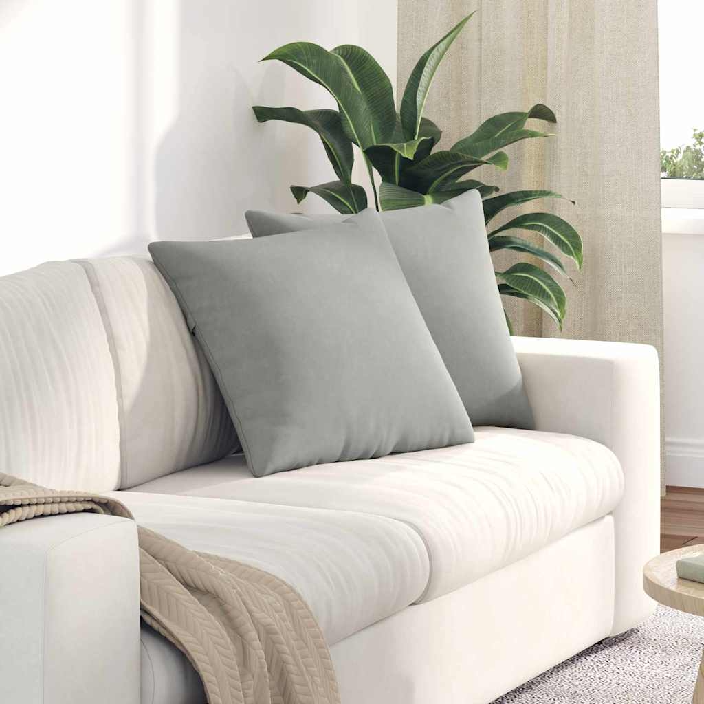 vidaXL Sofa Kussens 2 pcs Taupe 50 x 30 cm Stof