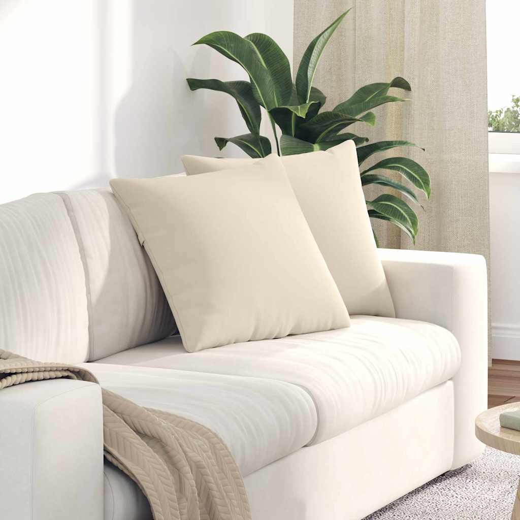vidaXL Sofa Kussens 2 pcs Taupe 50 x 30 cm Stof