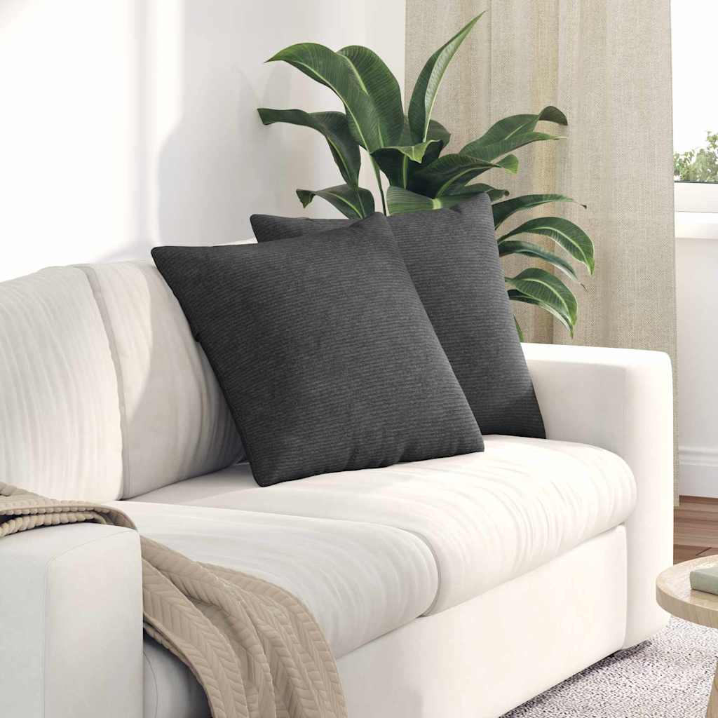 vidaXL Sofa Kussens 2 pcs Lichtgrijs 50 x 30 cm Katoen Stof