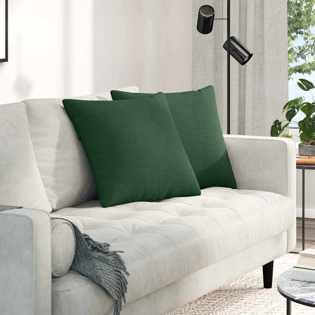 vidaXL Sofa Kussens 2 pcs Lichtgrijs 50 x 30 cm Katoen Stof
