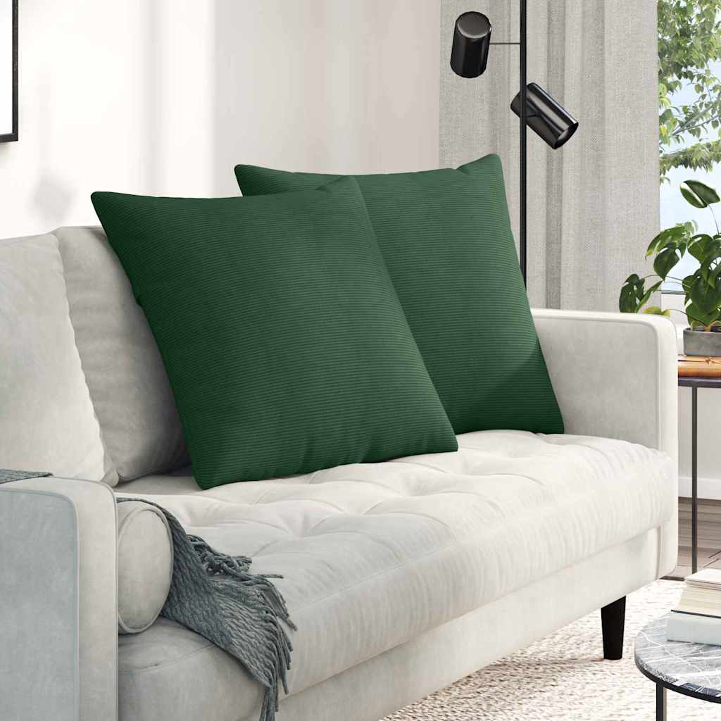 vidaXL Sofa Kussens 2 pcs Lichtgrijs 50 x 30 cm Katoen Stof