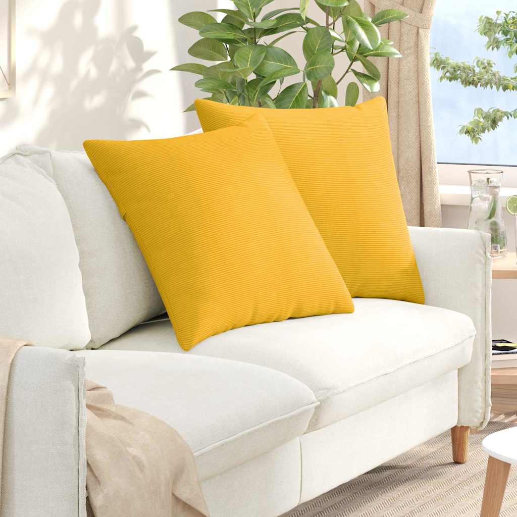 vidaXL Sofa Kussens 2 pcs Lichtgrijs 50 x 30 cm Katoen Stof