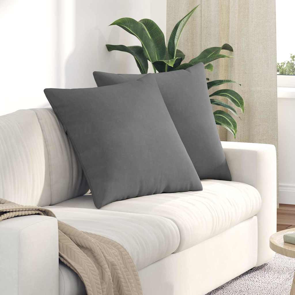 vidaXL Sofa Kussens 2 pcs Taupe 50 x 30 cm Stof