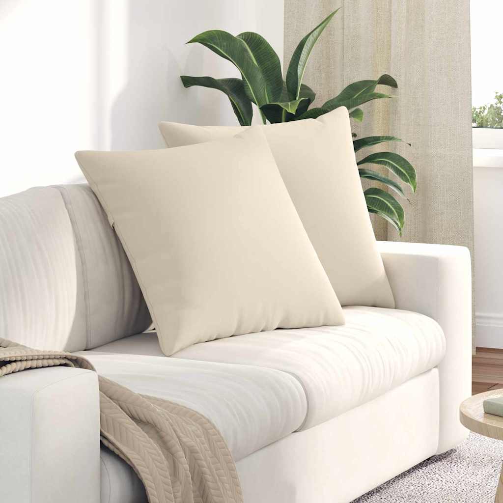 vidaXL Sofa Kussens 2 pcs Taupe 50 x 30 cm Stof
