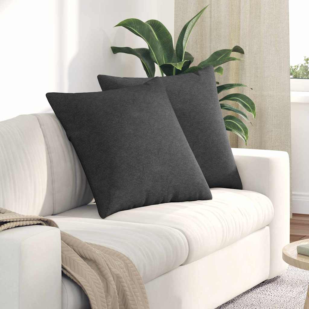 vidaXL Sofa Kussens 2 pcs Lichtgrijs 50 x 30 cm Katoen Stof