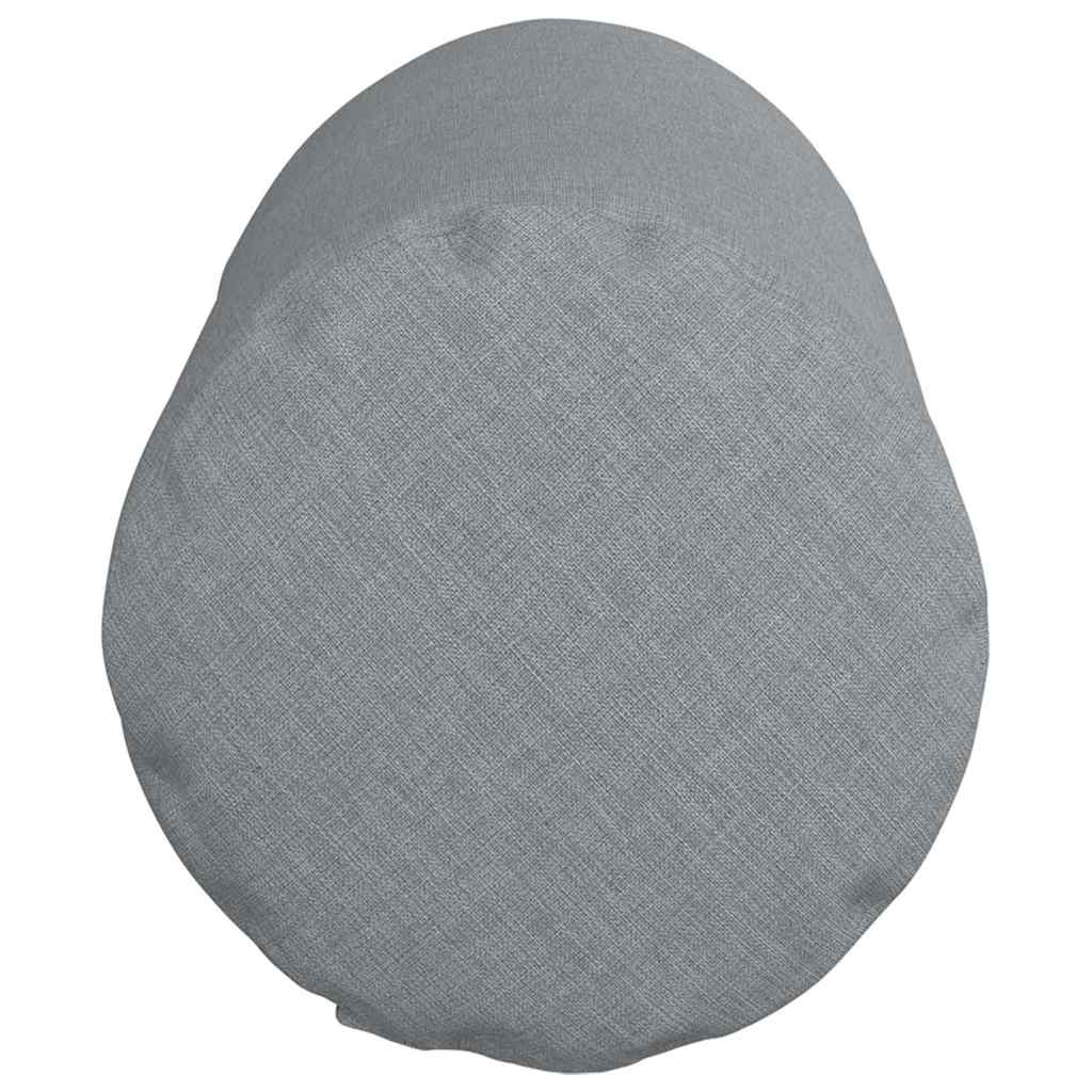 vidaXL Bolster Kussens 2 pcs Lichtgrijs Ø 15 x 40 cm Stof