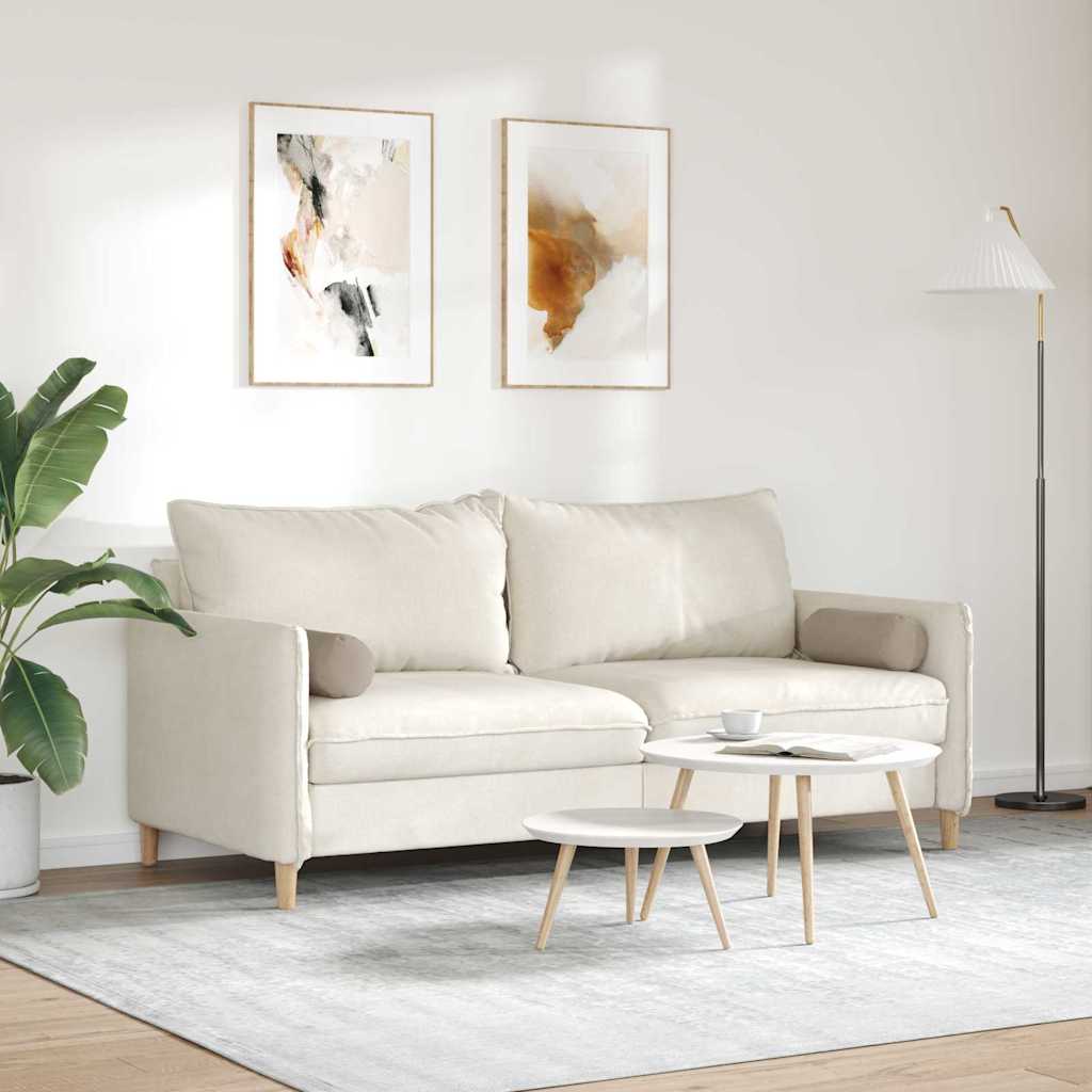 vidaXL Bolster Kussens 2 pcs Taupe Ø 15 x 40 cm Microvezel Stof
