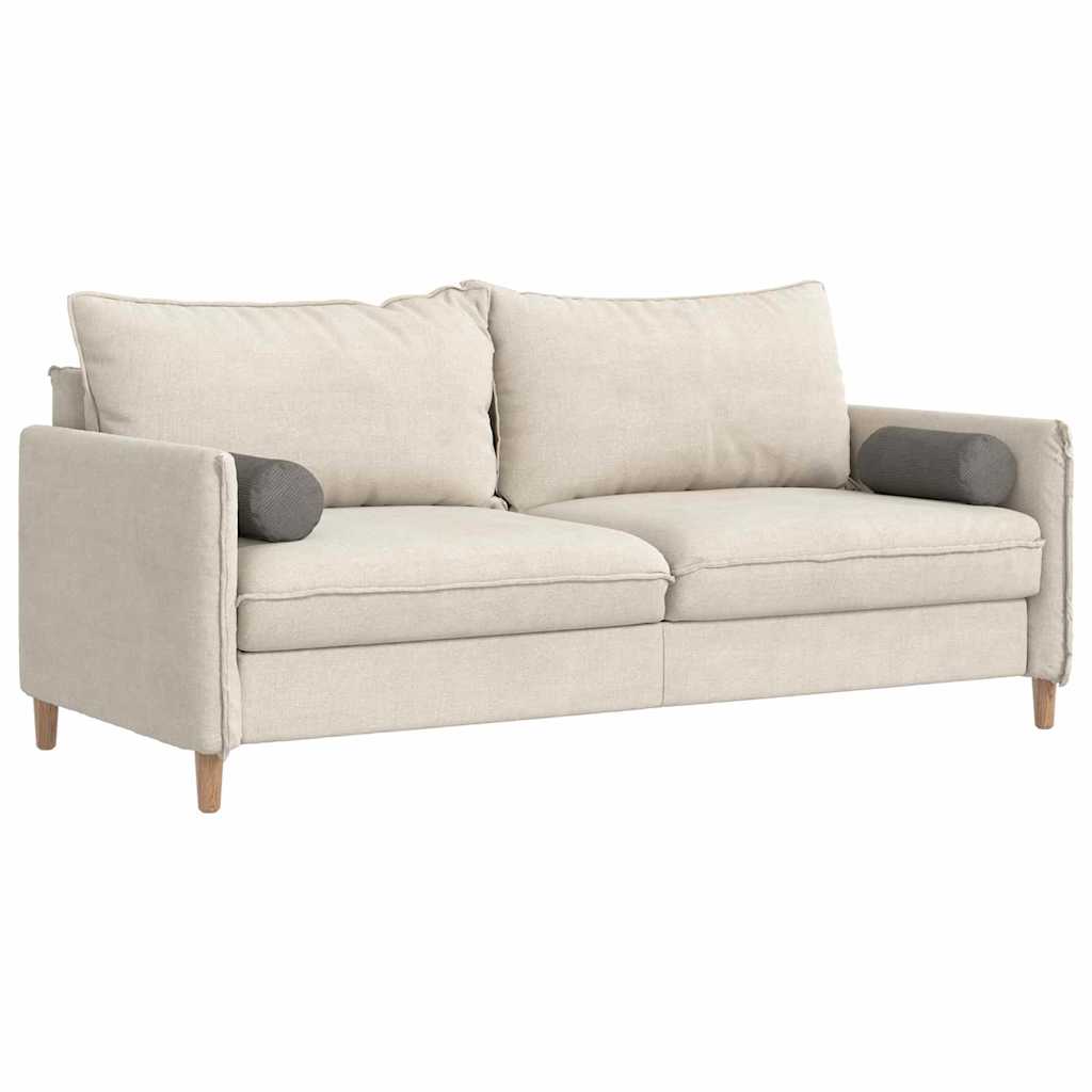 vidaXL Bolster Kussens 2 pcs Donkergrijs Ø 15 x 40 cm Katoen Stof