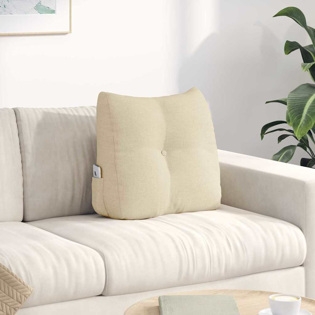 vidaXL Rugkussen Wijnrood 45 x 24 x 50 cm Stof