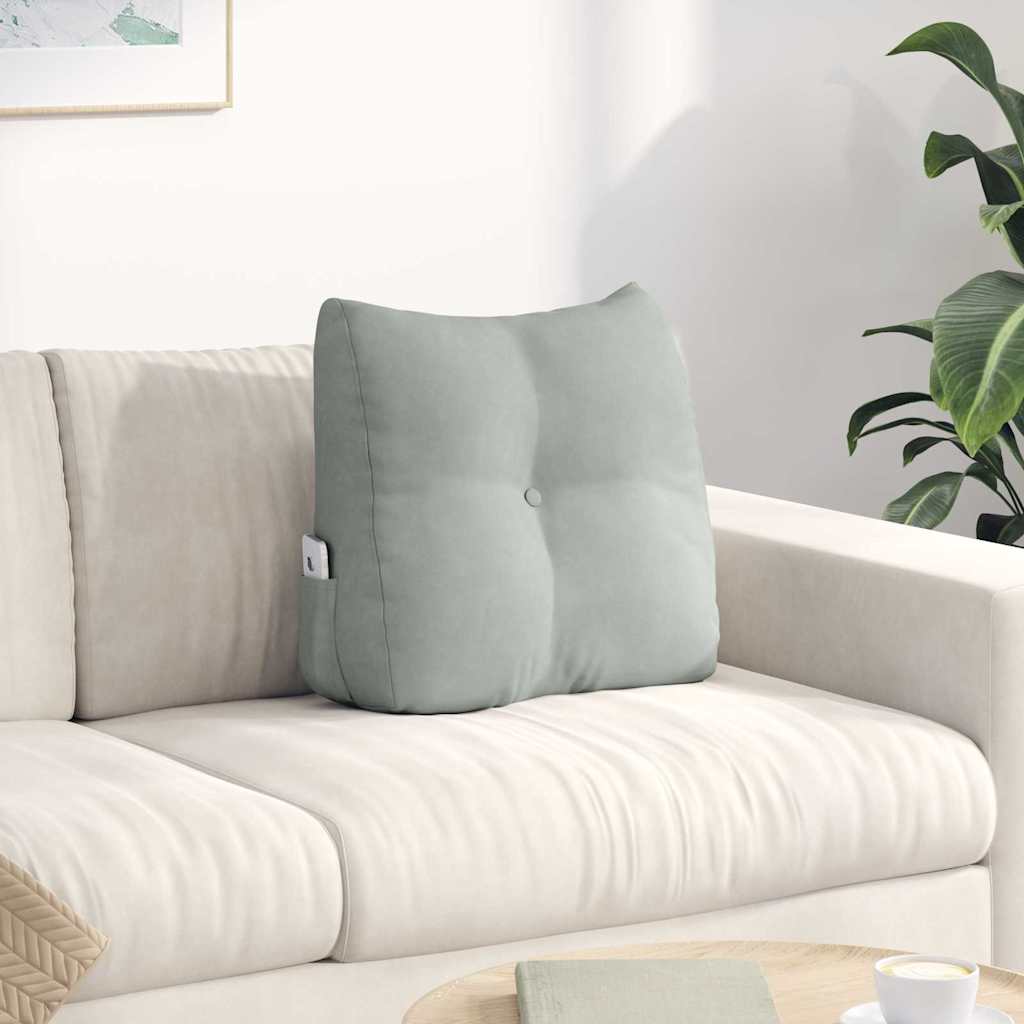 vidaXL Rugkussen Blauw 45 x 24 x 50 cm Fluweel