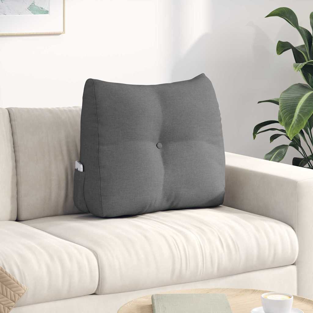 vidaXL Rugkussen Wijnrood 45 x 24 x 50 cm Stof