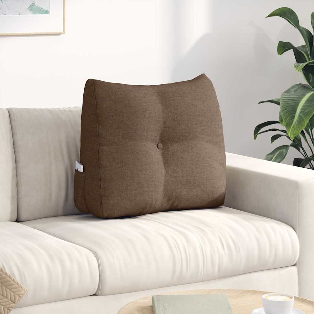 vidaXL Rugkussen Wijnrood 45 x 24 x 50 cm Stof
