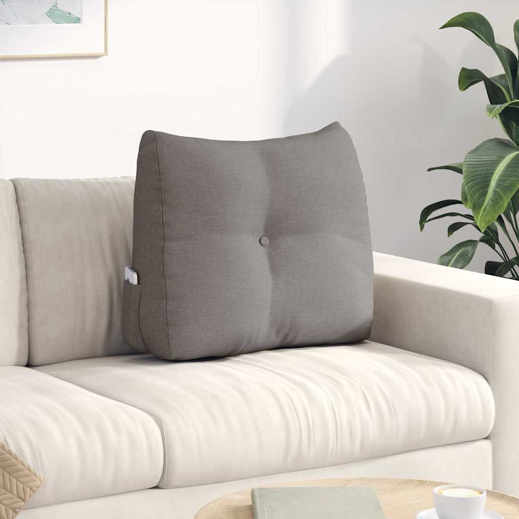 vidaXL Rugkussen Wijnrood 45 x 24 x 50 cm Stof