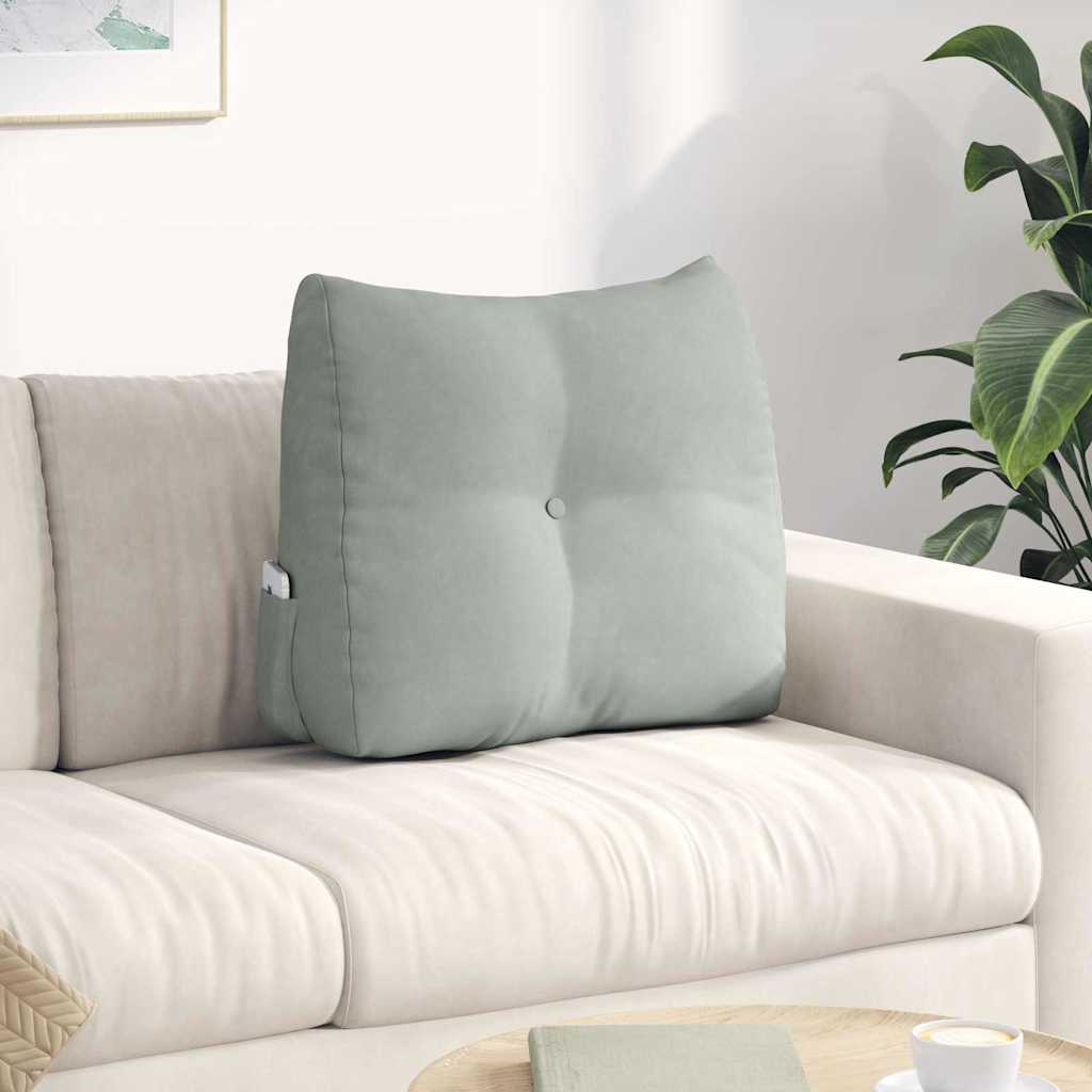 vidaXL Rugkussen Blauw 45 x 24 x 50 cm Fluweel
