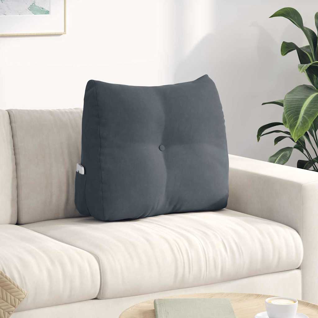 vidaXL Rugkussen Blauw 45 x 24 x 50 cm Fluweel