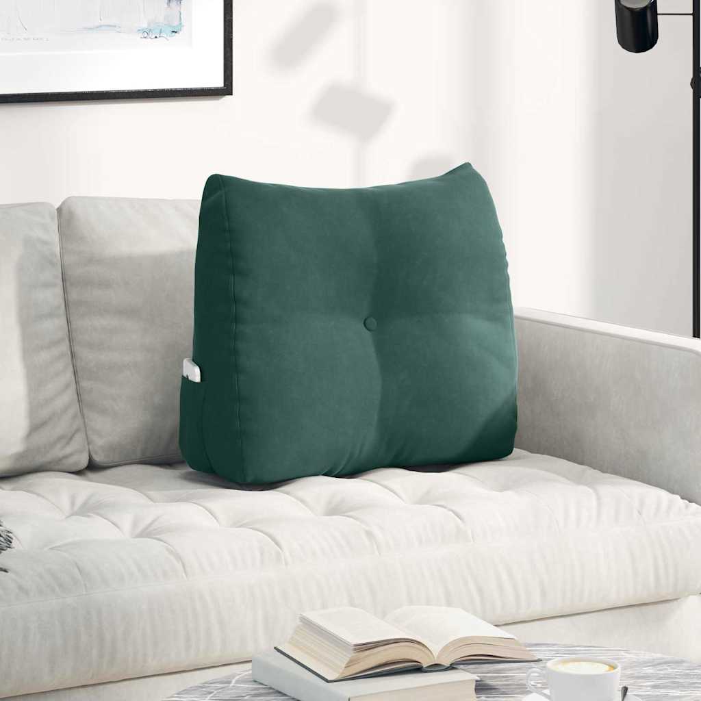 vidaXL Rugkussen Blauw 45 x 24 x 50 cm Fluweel
