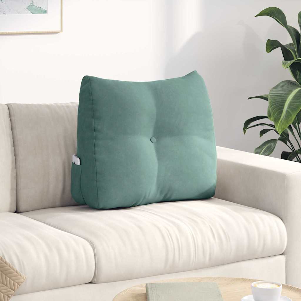vidaXL Rugkussen Blauw 45 x 24 x 50 cm Fluweel