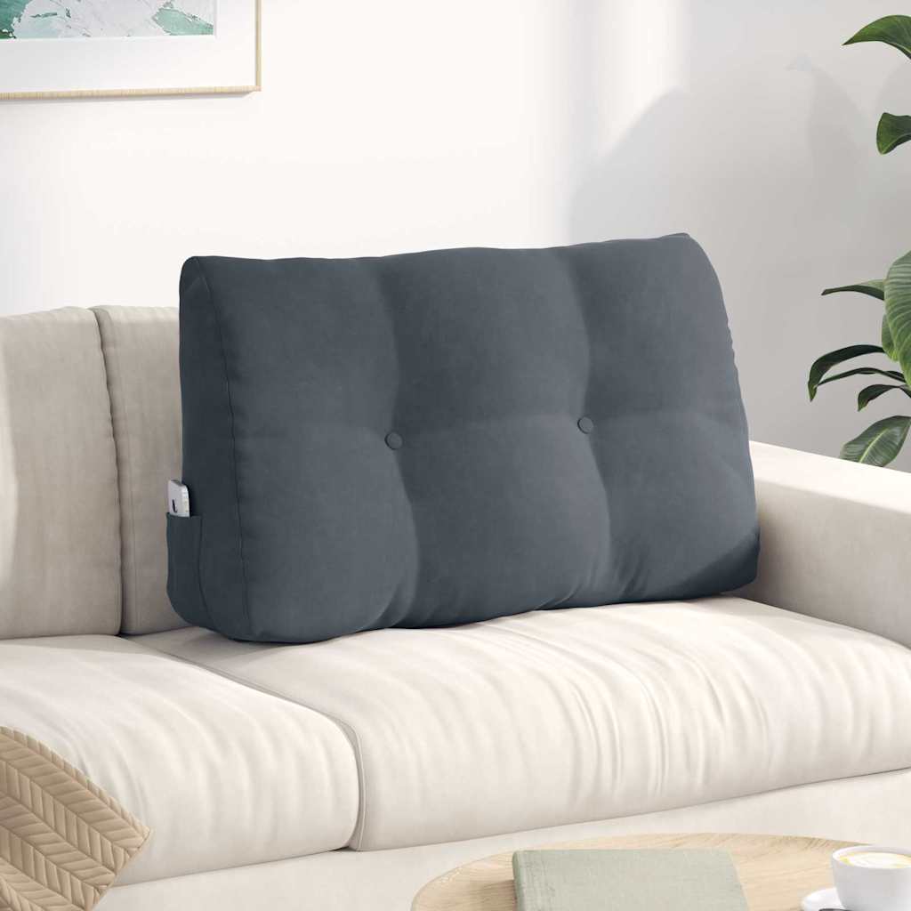 vidaXL Rugkussen Blauw 45 x 24 x 50 cm Fluweel