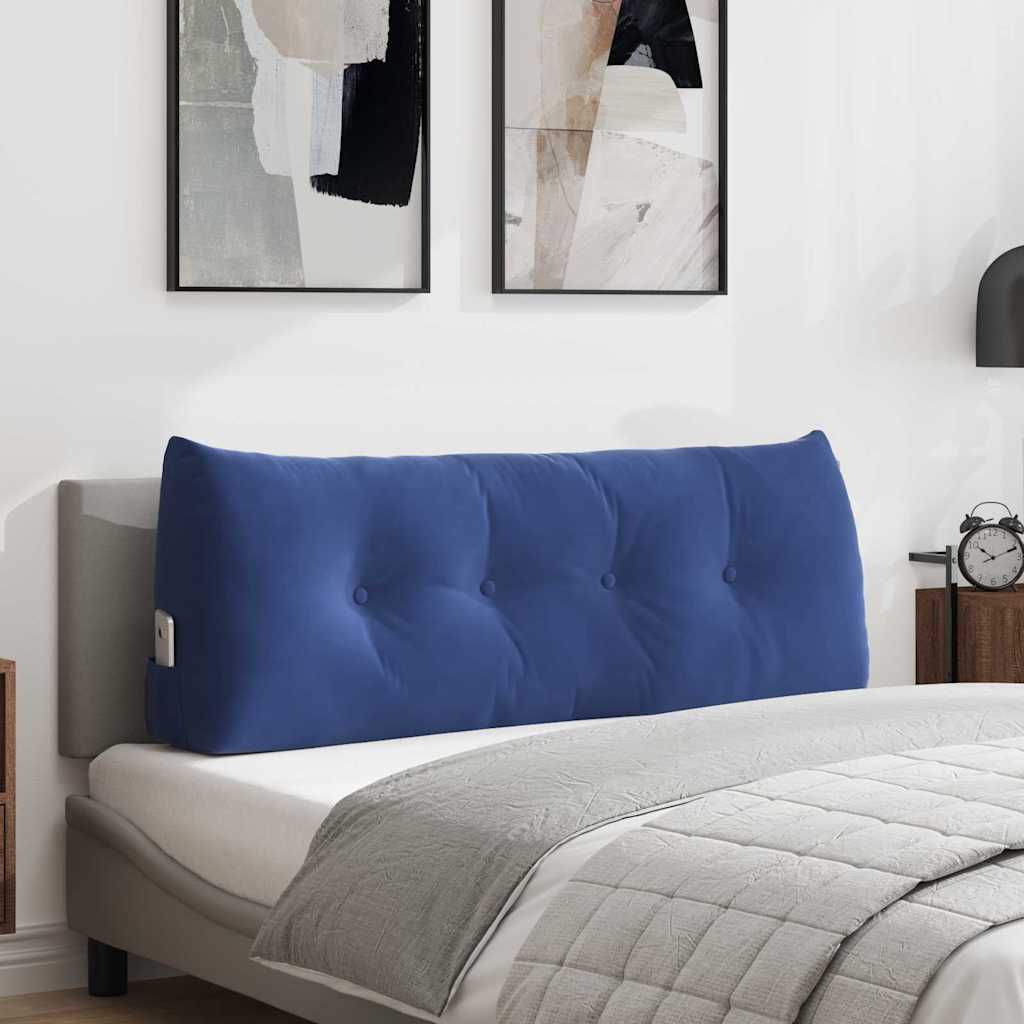 vidaXL Rugkussen Blauw 45 x 24 x 50 cm Fluweel