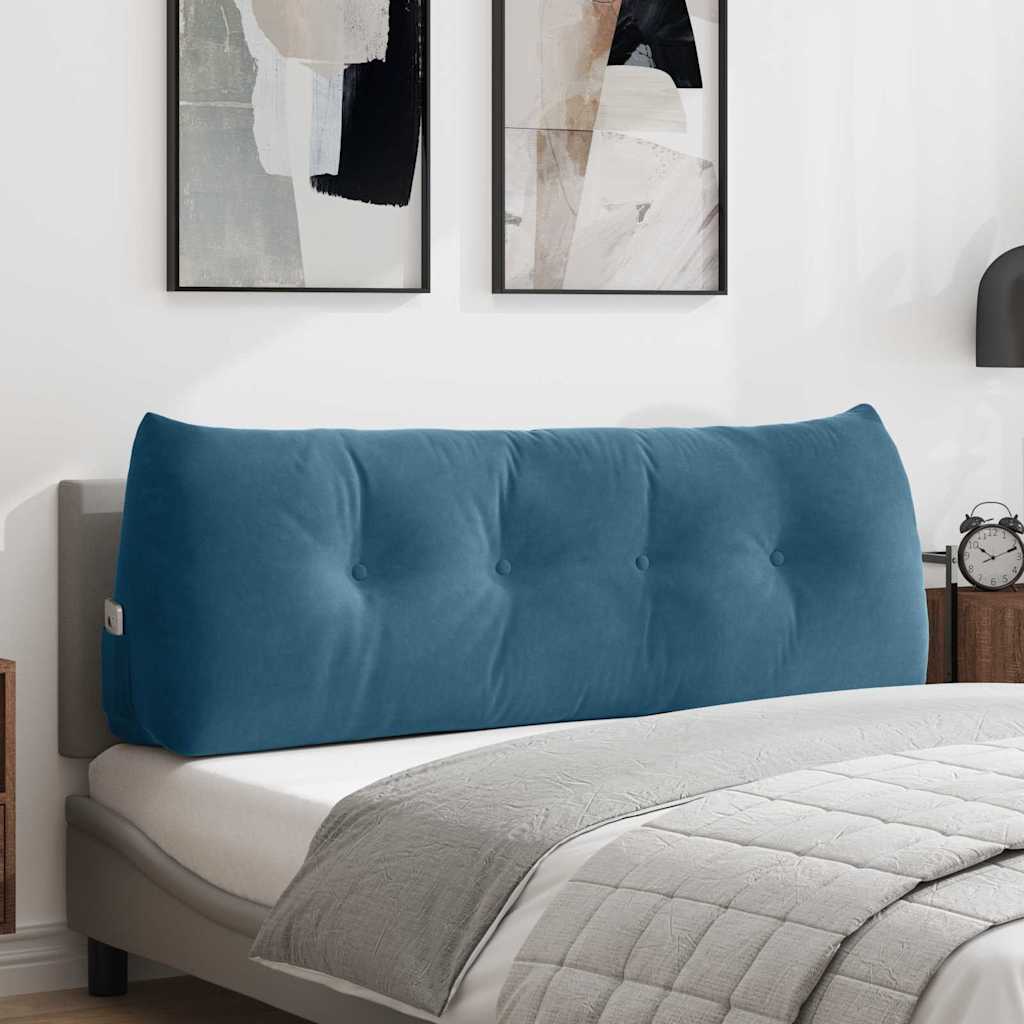 vidaXL Rugkussen Blauw 45 x 24 x 50 cm Fluweel