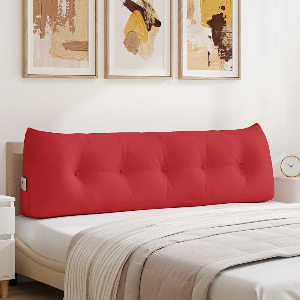 vidaXL Rugkussen Wijnrood 45 x 24 x 50 cm Stof