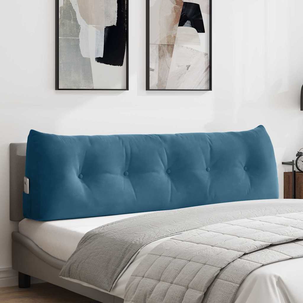 vidaXL Rugkussen Blauw 45 x 24 x 50 cm Fluweel