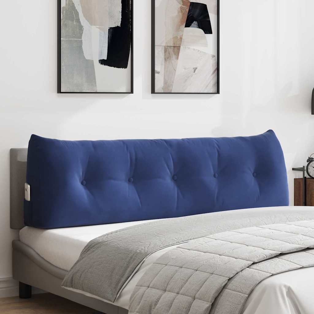 vidaXL Rugkussen Blauw 45 x 24 x 50 cm Fluweel