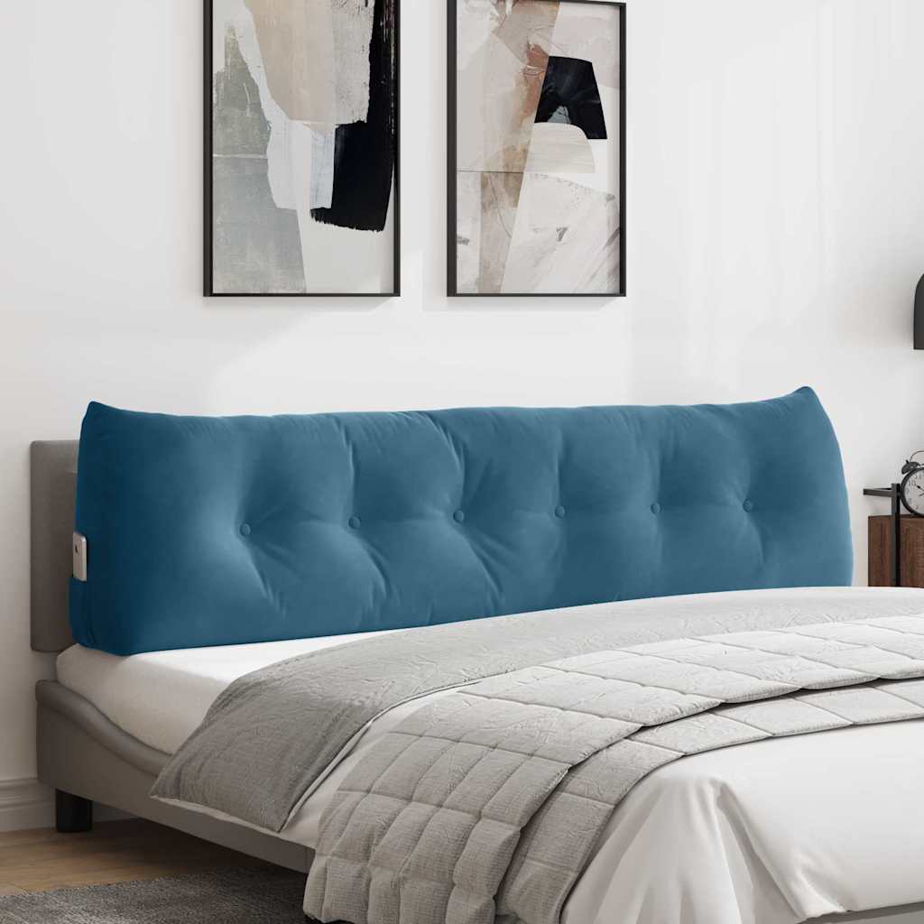 vidaXL Rugkussen Blauw 45 x 24 x 50 cm Fluweel