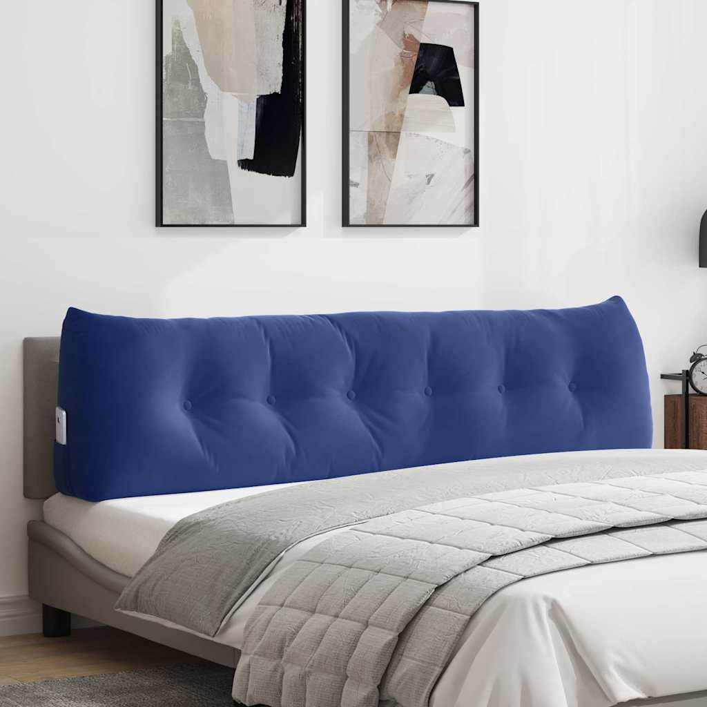 vidaXL Rugkussen Blauw 45 x 24 x 50 cm Fluweel