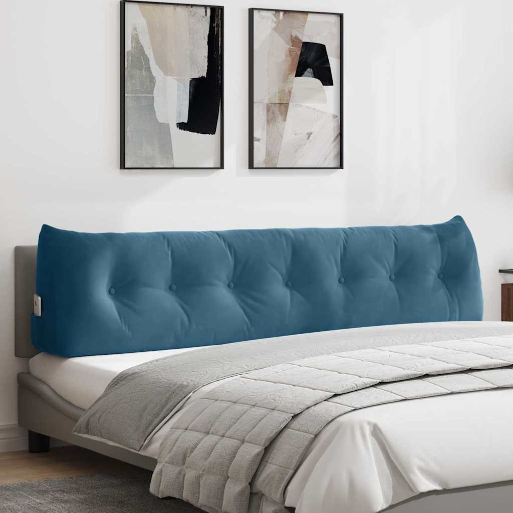 vidaXL Rugkussen Blauw 45 x 24 x 50 cm Fluweel