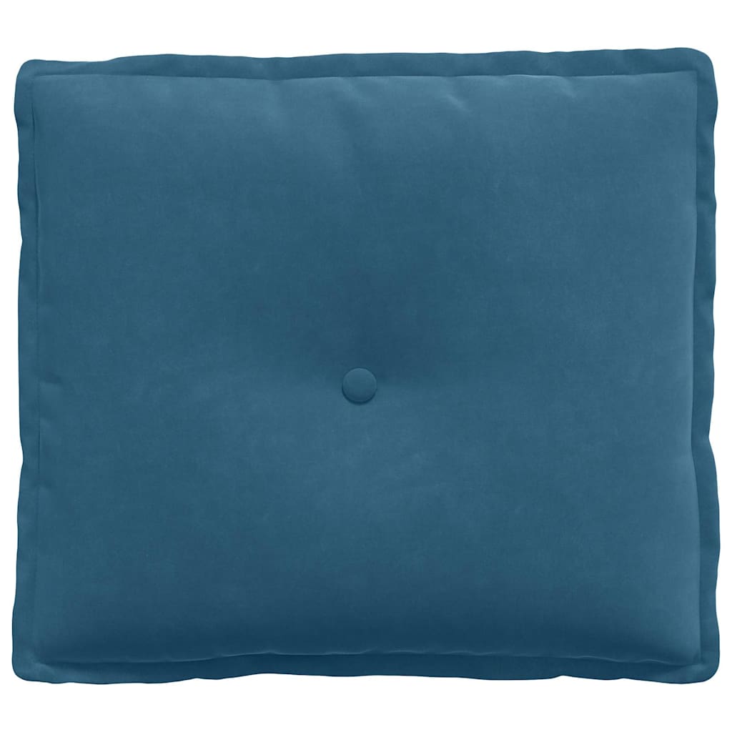 vidaXL Rugkussen Blauw 50 x 45 cm Katoen Stof