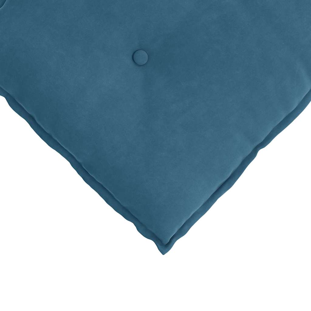 vidaXL Rugkussen Blauw 50 x 45 cm Katoen Stof