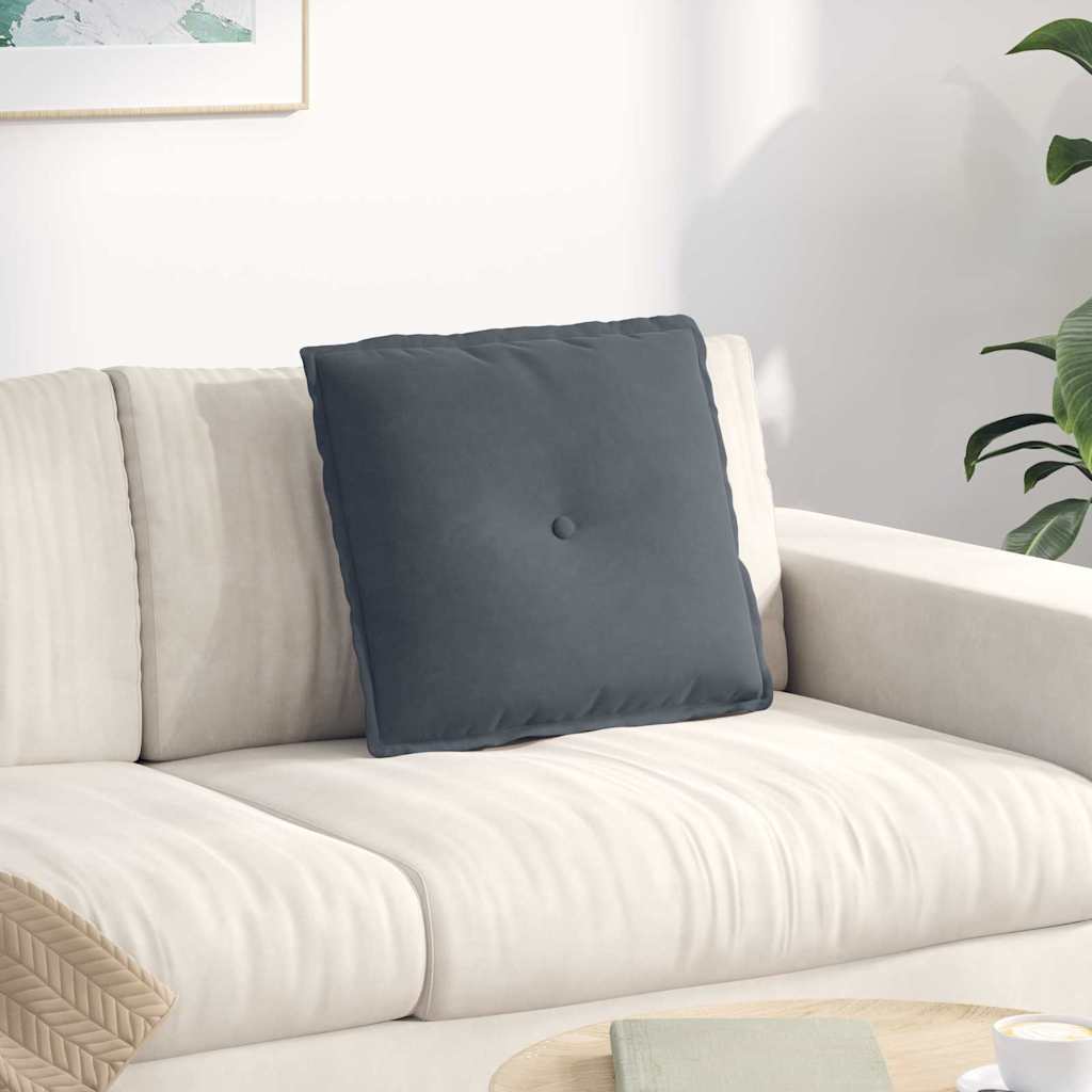 vidaXL Rugkussen Blauw 50 x 45 cm Katoen Stof