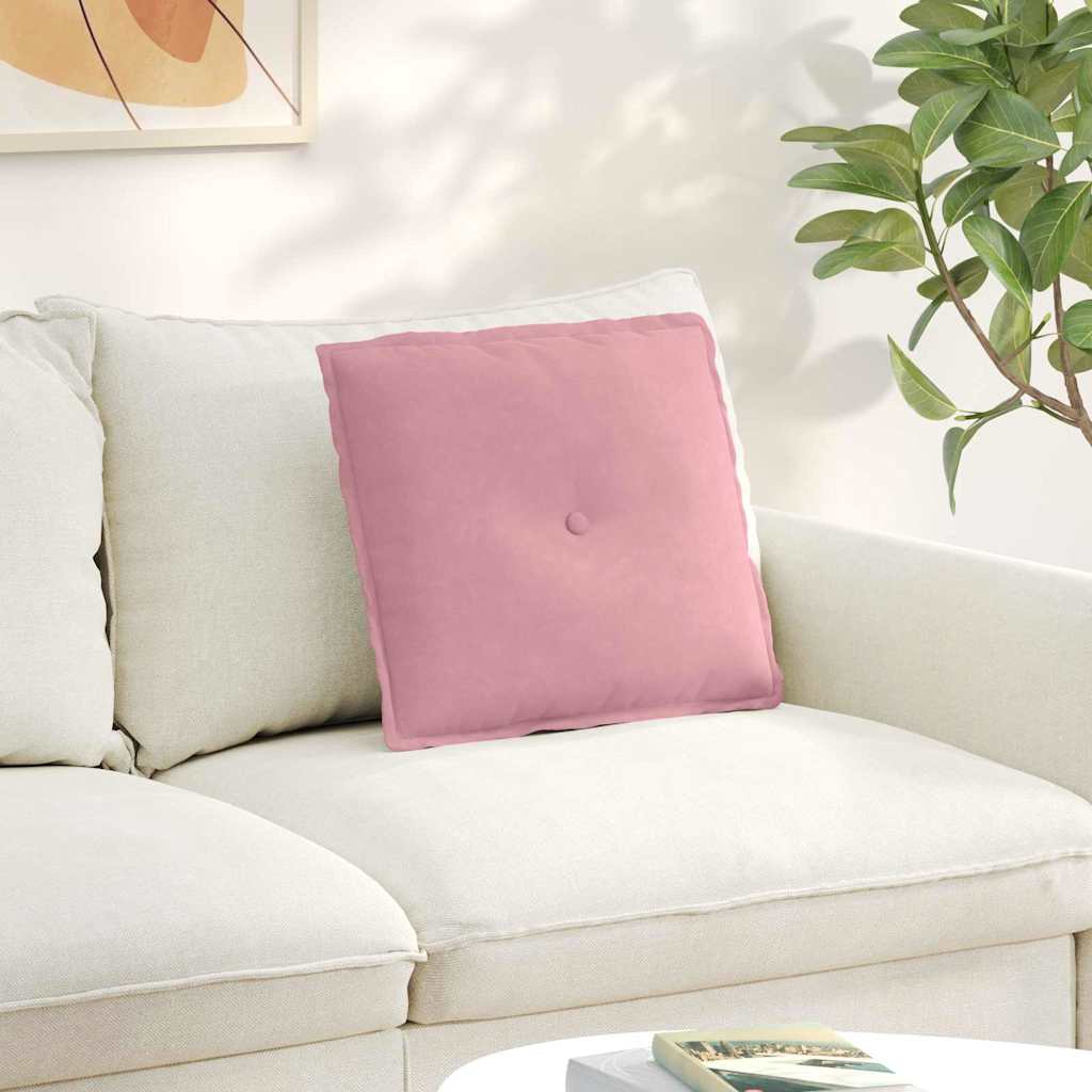 vidaXL Rugkussen Blauw 50 x 45 cm Katoen Stof