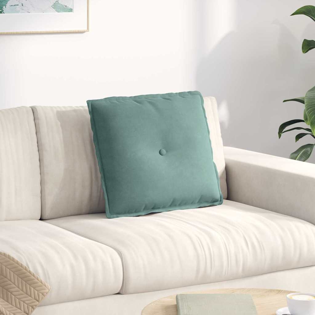 vidaXL Rugkussen Blauw 50 x 45 cm Katoen Stof