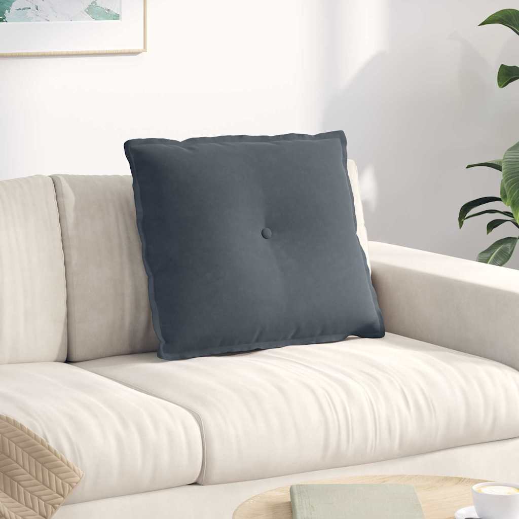 vidaXL Rugkussen Blauw 50 x 45 cm Katoen Stof
