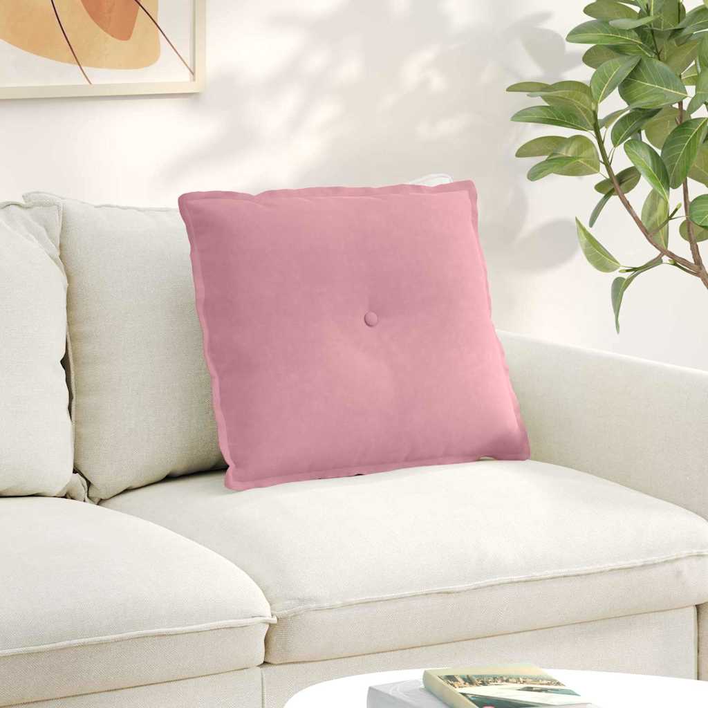 vidaXL Rugkussen Blauw 50 x 45 cm Katoen Stof