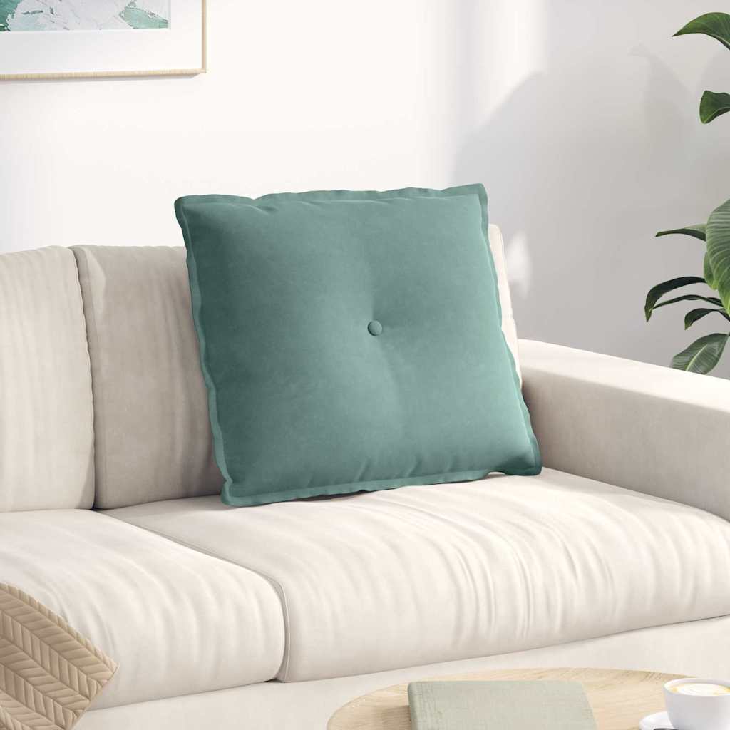 vidaXL Rugkussen Blauw 50 x 45 cm Katoen Stof