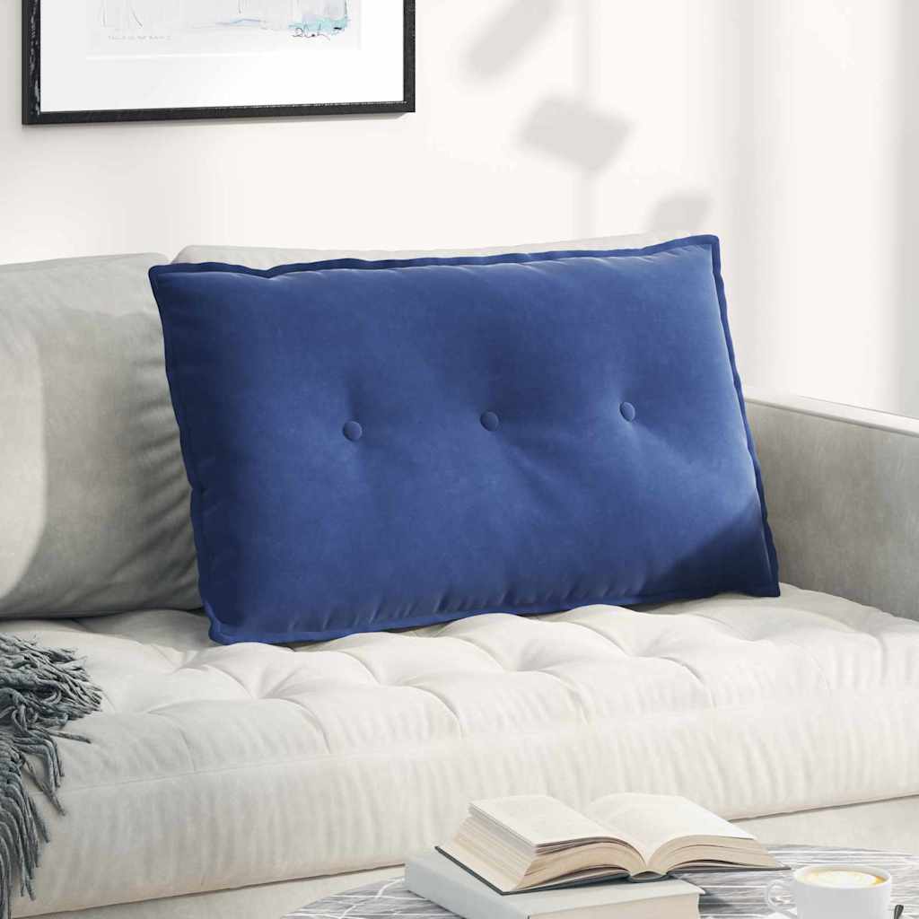 vidaXL Rugkussen Blauw 50 x 45 cm Katoen Stof