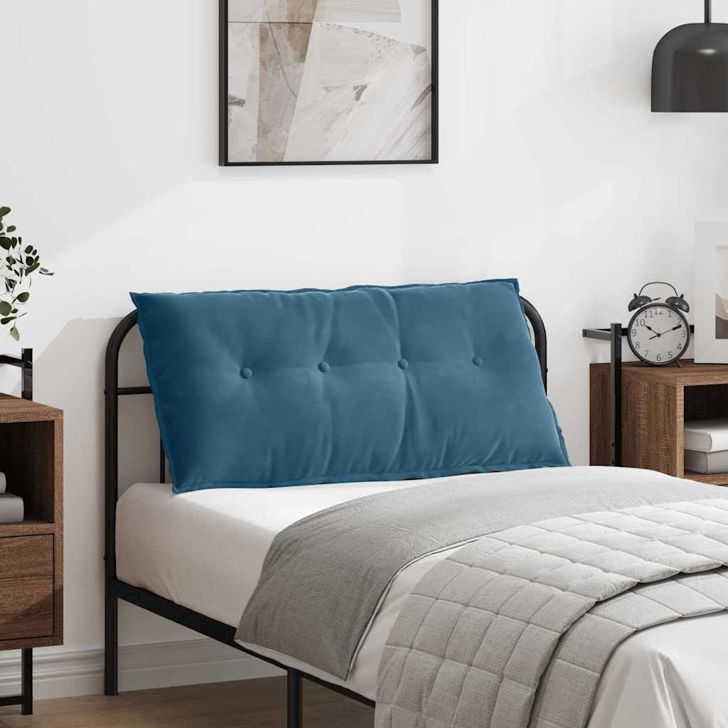 vidaXL Rugkussen Blauw 50 x 45 cm Katoen Stof