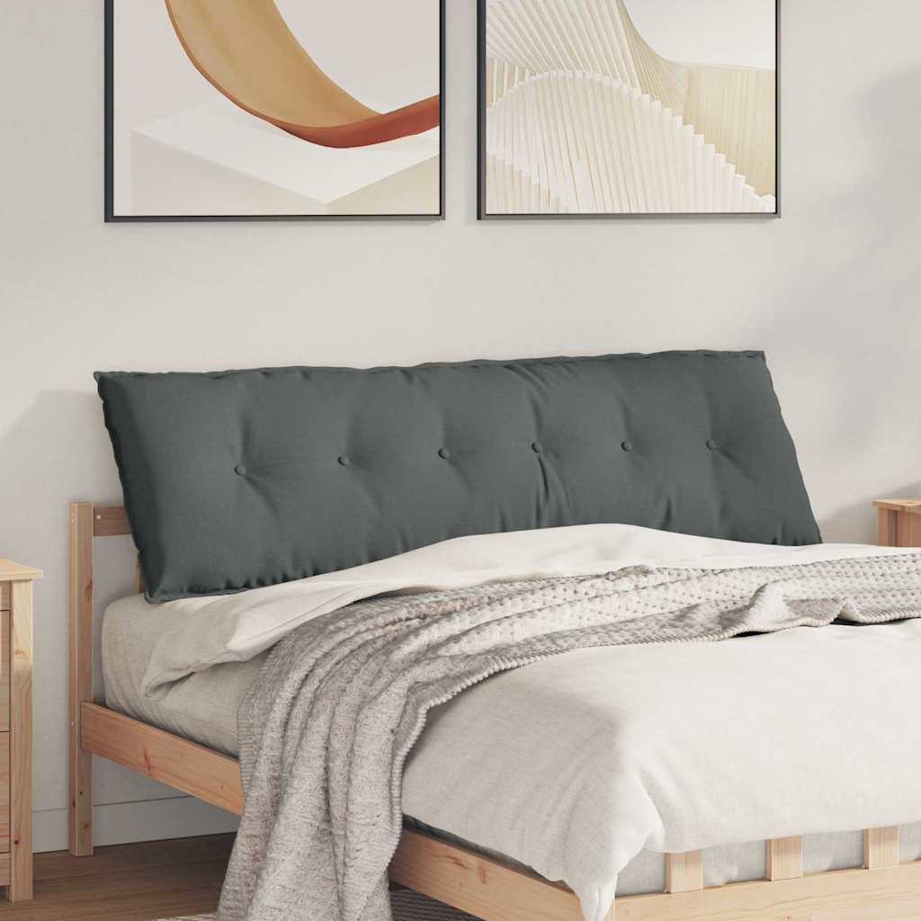 vidaXL Rugkussen Lichtgrijs 50 x 19 x 45 cm Stof